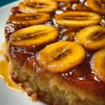 caramelized banana upside down cake First Image