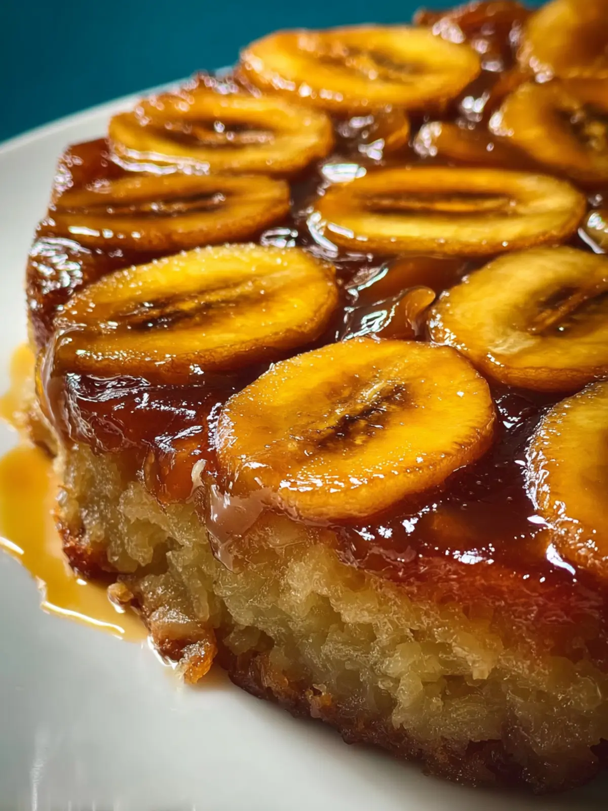 caramelized banana upside down cake First Image