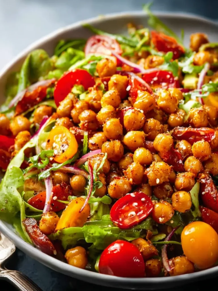 roasted chickpea salad First Image