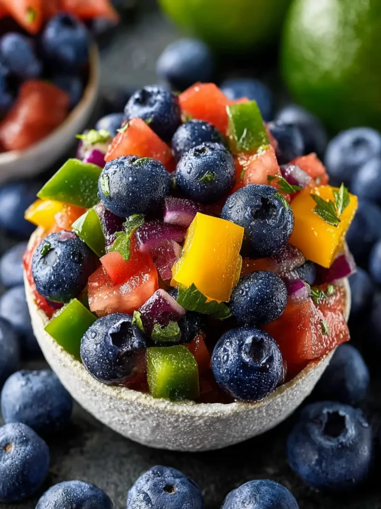 Blueberries Bell Pepper Summer Salsa: A Vibrant Delight First Image