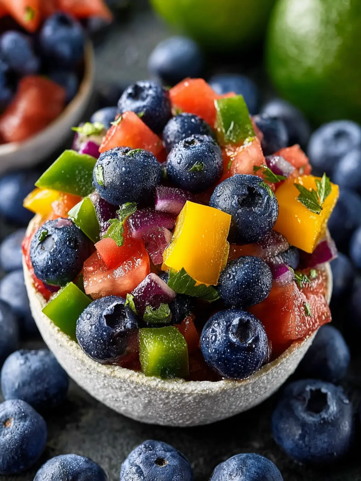 Blueberries Bell Pepper Summer Salsa: A Juicy Delight to Taste