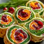 Cinco de Mayo Cherry Veggie Wrap Pinwheels: Flavor Fiesta First Image