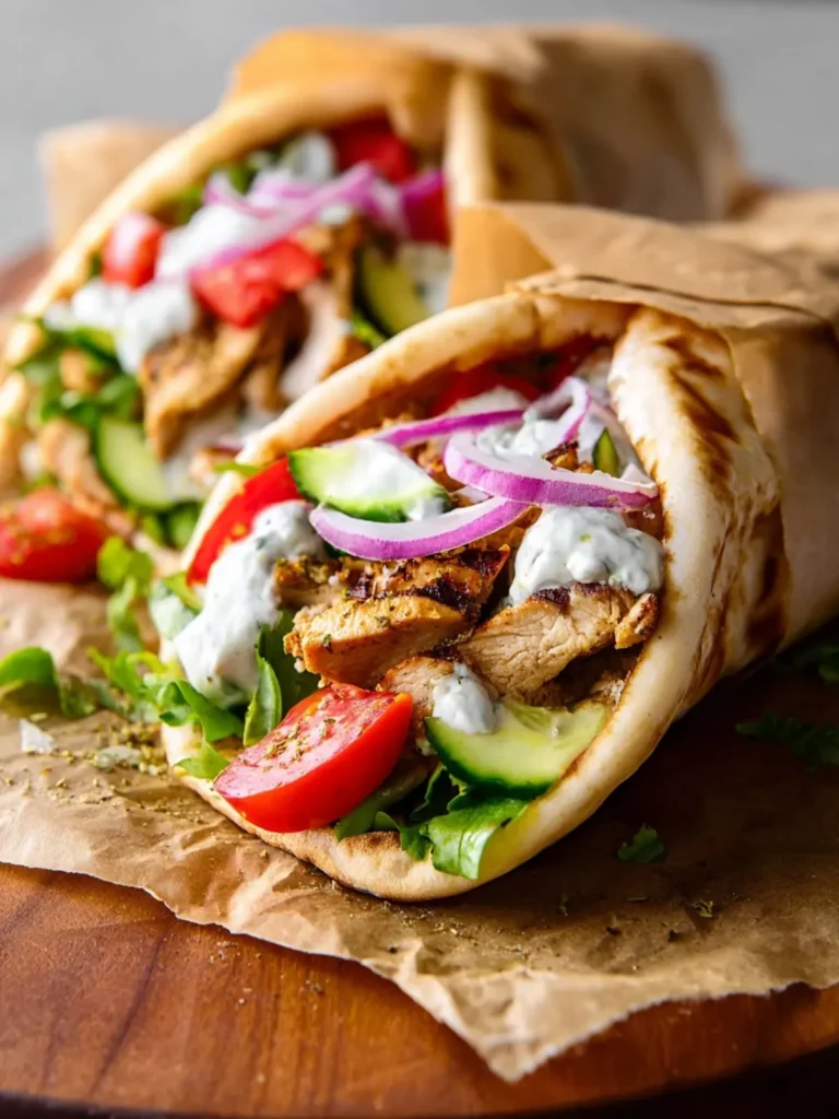 Greek Chicken Gyros First Image