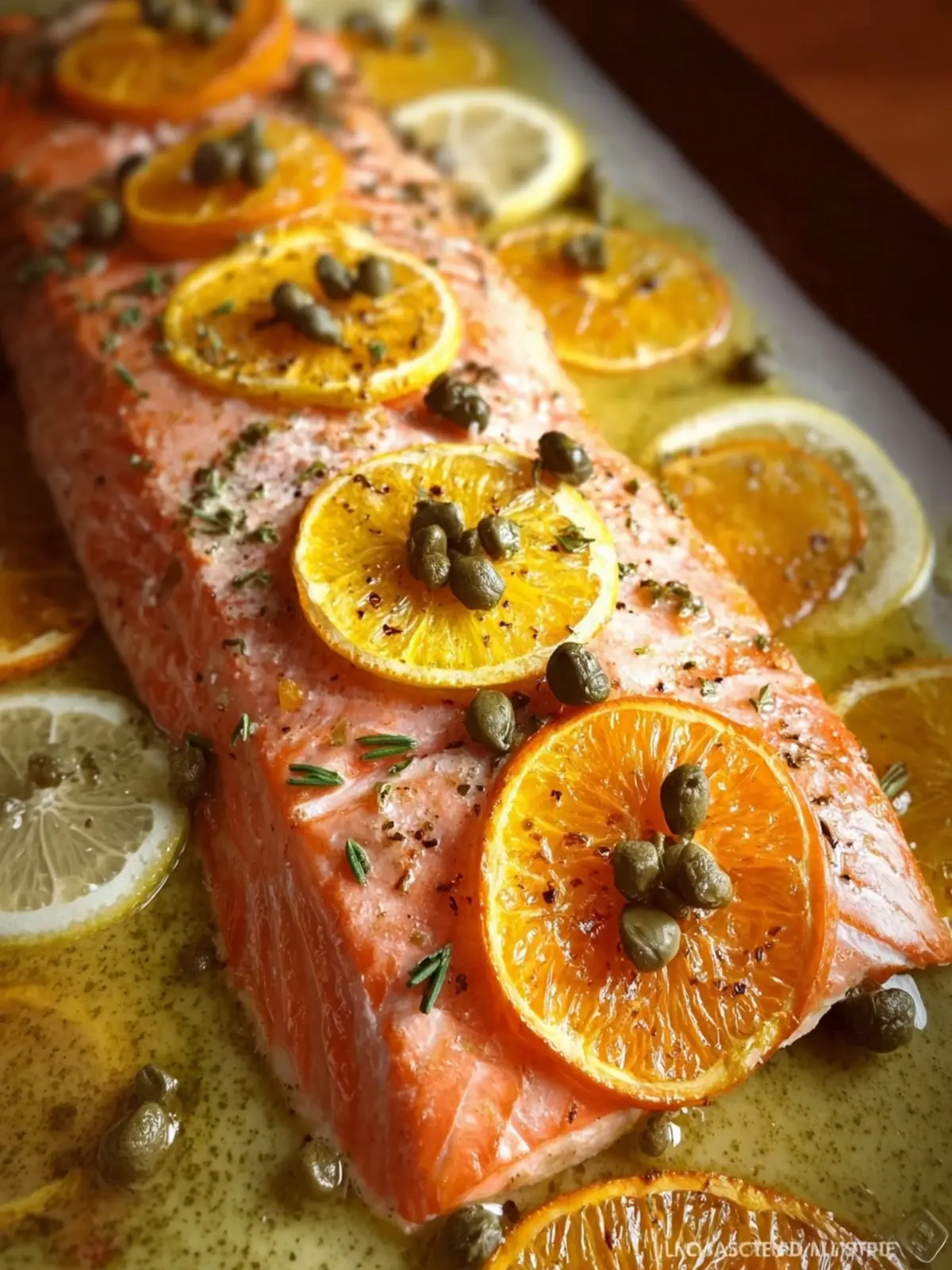 Slow Roasted Salmon: Irresistibly Zesty with Citrus & Capers